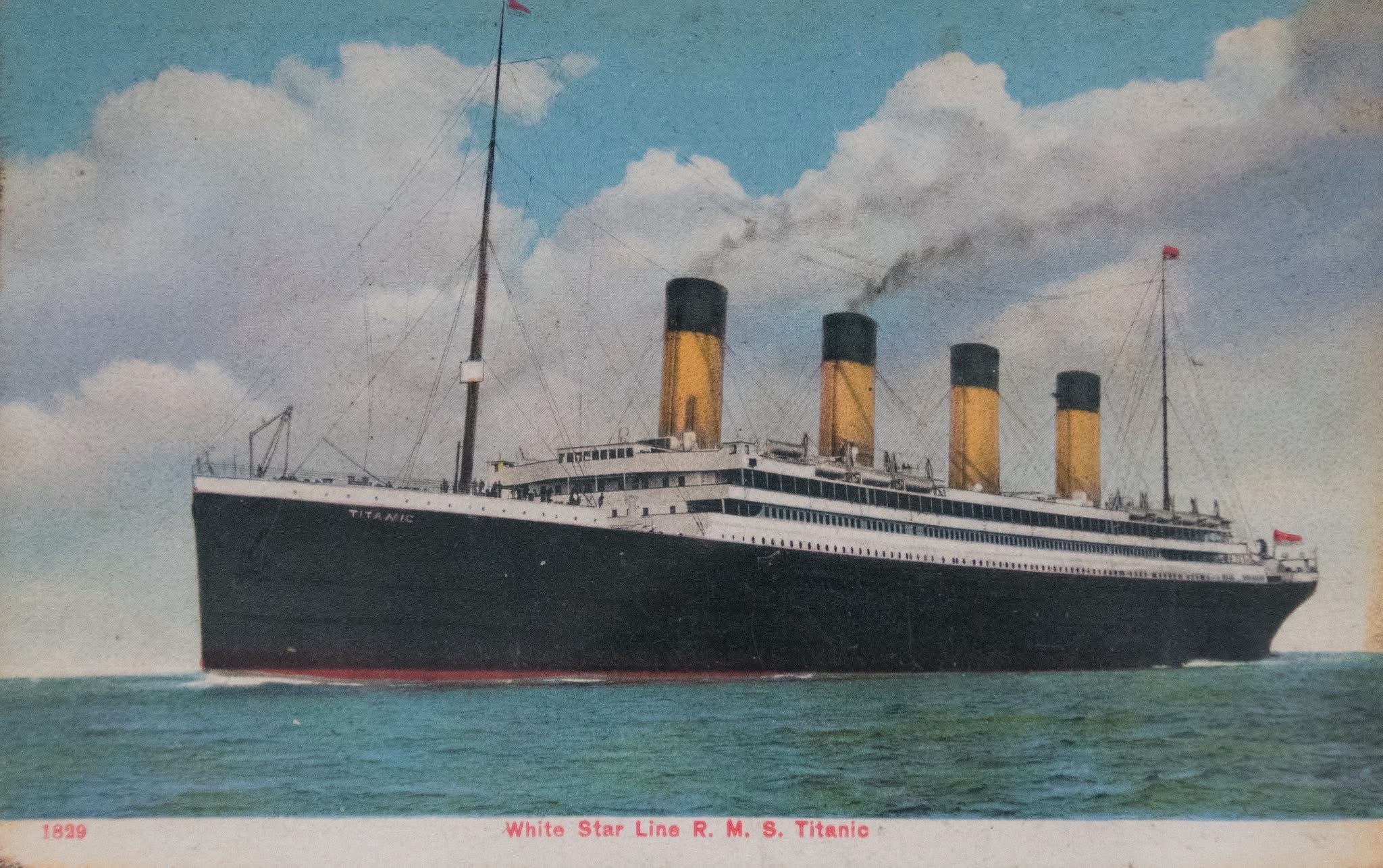 Titanic postcard profile 1829