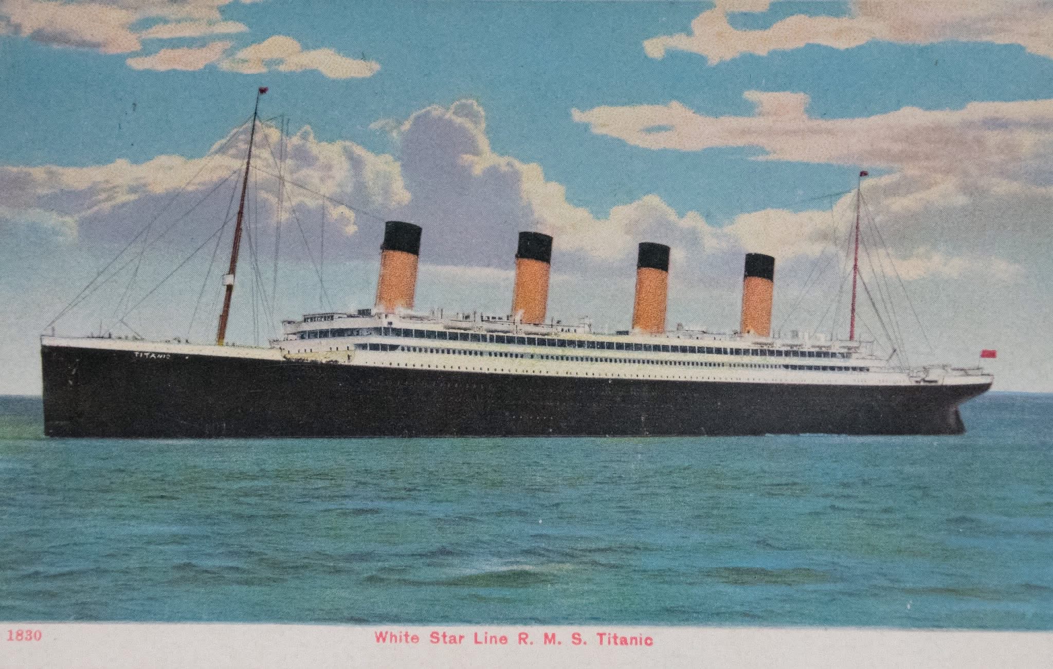 Titanic postcard profile 1830