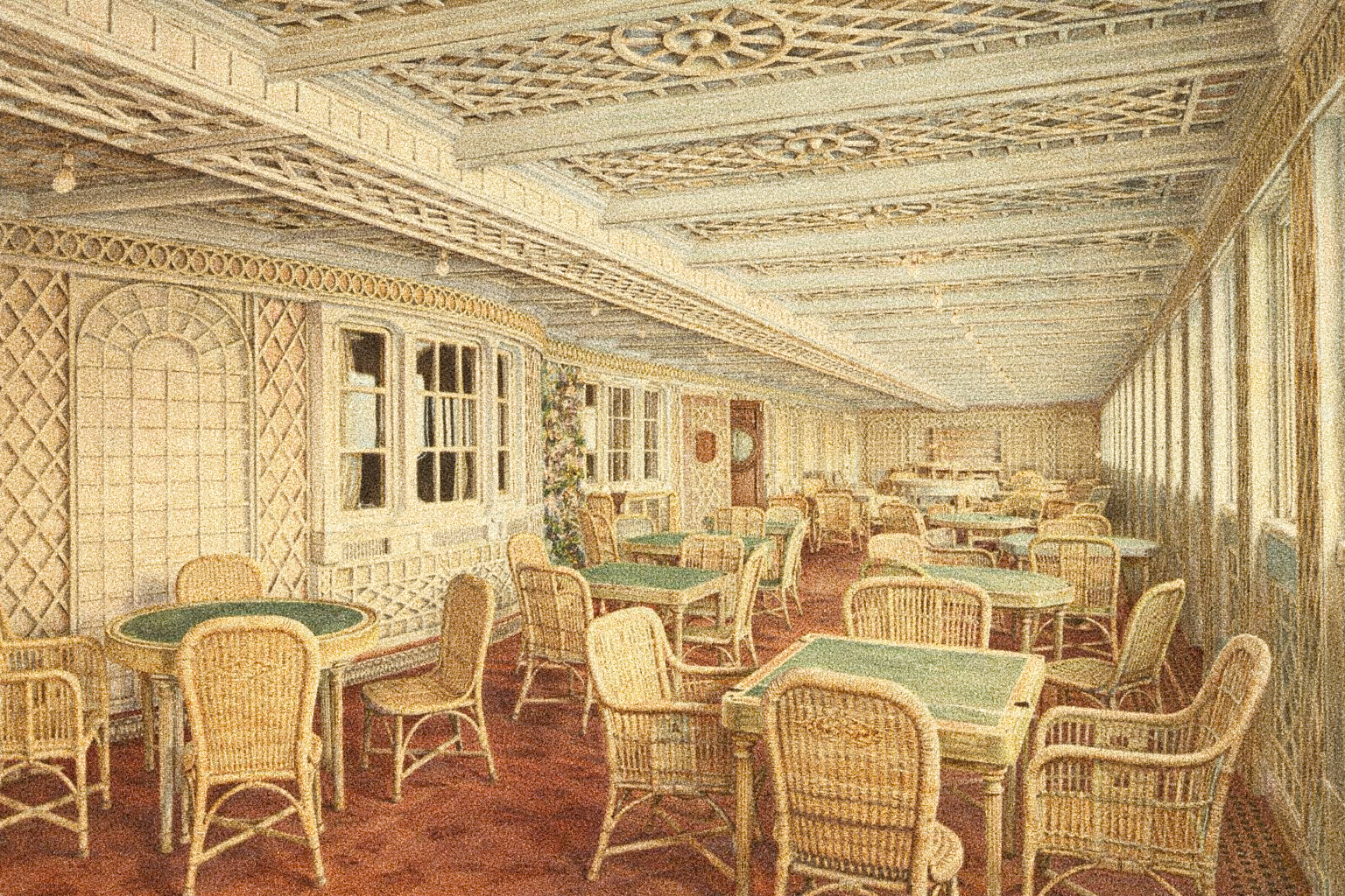 Café Parisien aboard Titanic or a historically grounded reconstruction