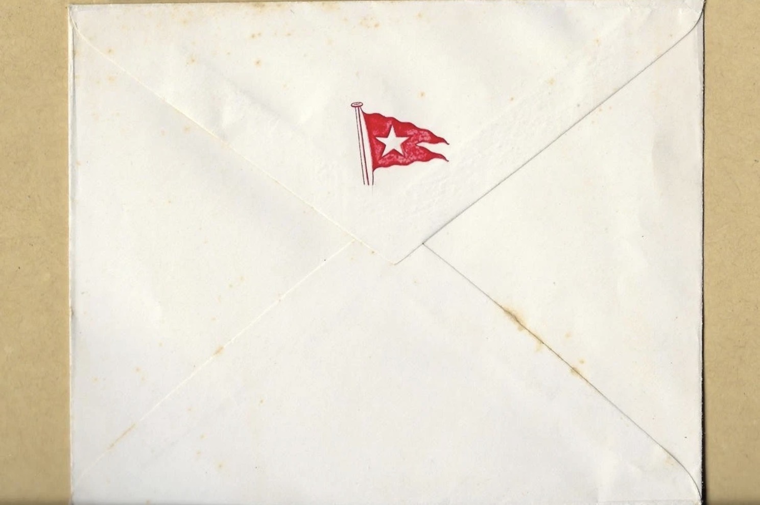 Envelope that accompanied the note card.